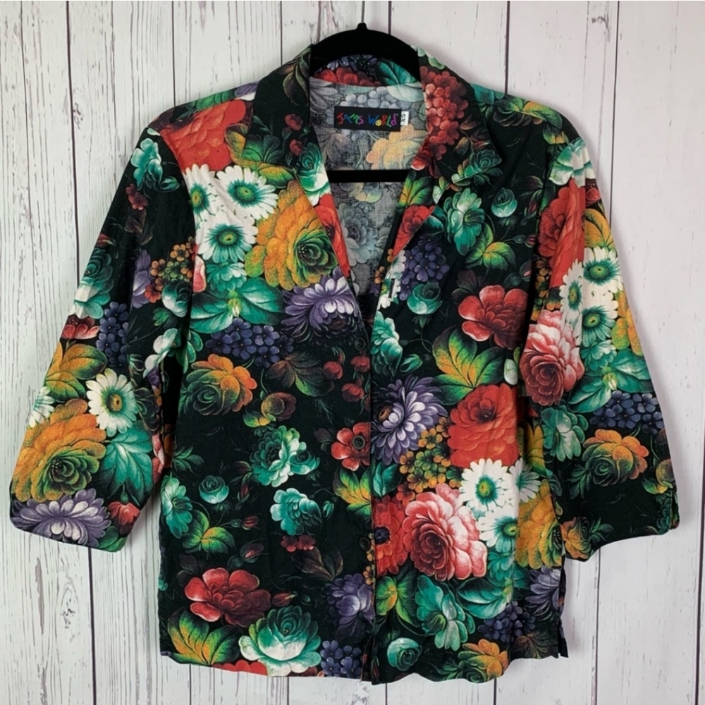 Jams World | 3/4 sleeve | Russian Flowers